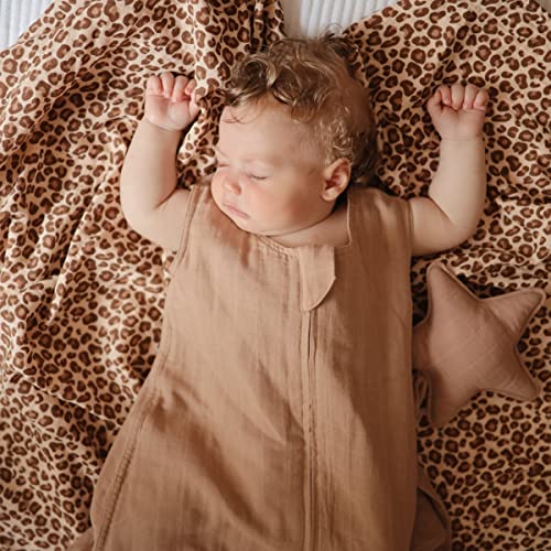 Image of mushie Baby Wearable Blanket | 100% Organic Cotton Muslin | Sleeping Bag for Infants (Natural)