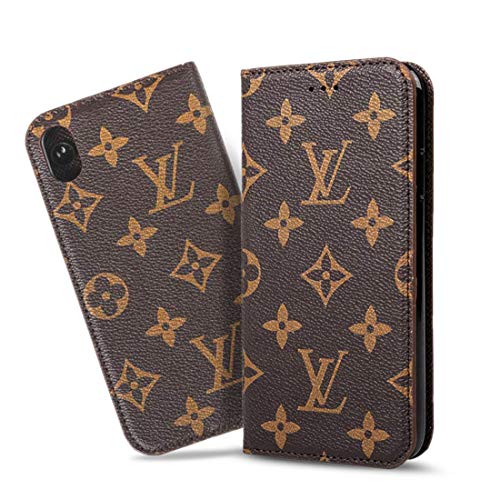 Luaferi Funda iPhone 11 Pro Móvil Carcasa Libro Flip por iPhone 11 Pro MAX,iPhone 11,iPhone XS MAX/XR/XS/X Estuche con Cartera Tarjetero Suporte Cierre Ventosa Protector (iPhone XR, Marrón)
