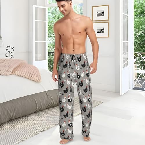 Dujiea Men's Pajama Pants With Pockets, Sleepwear Stretch Drawstring Lounge Bottoms Wide Leg Comfy Sleep Pj Bottoms Women4