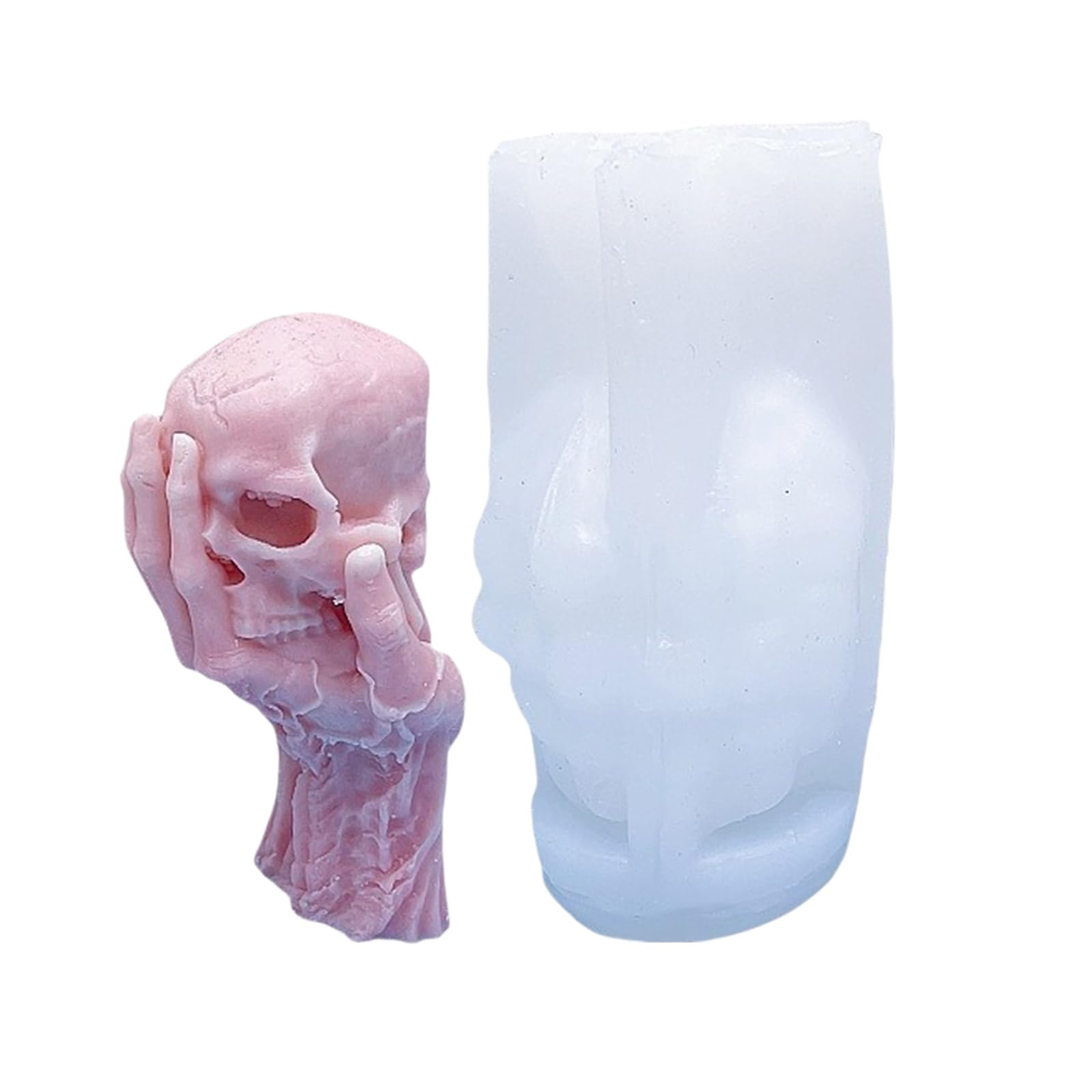 Kalttoy Skull Shaped Silicone Molds for Epoxy Resin, Halloween Silicones Molds for Soap Halloween Present Silicone Craft
