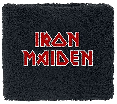 Iron Maiden Men's Logo (The Final Frontier) Athletic Wristband Black