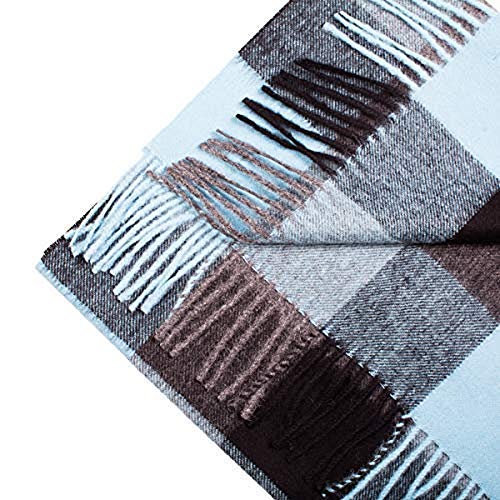 Écharpe 100% bébé alpaga turquoise Salt'sUp idée cadeau de luxe