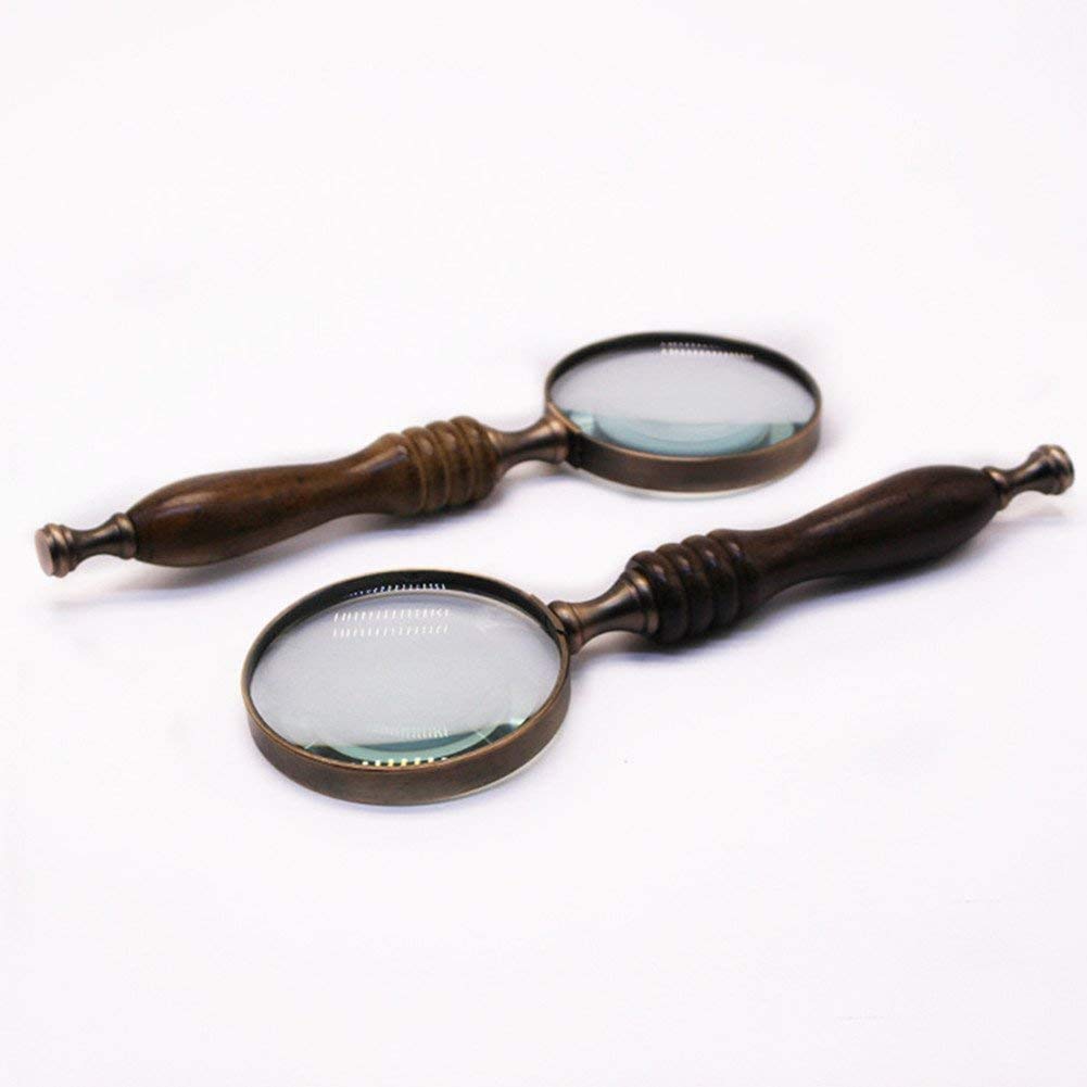 Lente d'Ingrandimento Grande Obiettivo Zoom 5X 10x Nuova Lente d'Ingrandimento Portatile Leggera da 80 mm, Lente per Leggere Hobby Giornali Mappe Monete Artigianato a Maglia