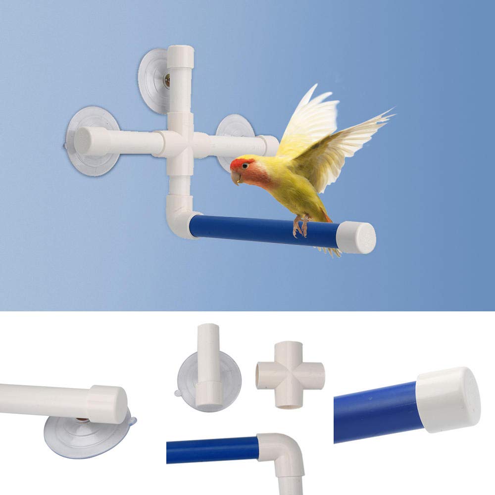 Vogelstangen Papagei Ständer Stick Rack Barsch Barsche Stehplattform Rack Wand Saugnapf Papagei Budge Paw Schleifständer 5St