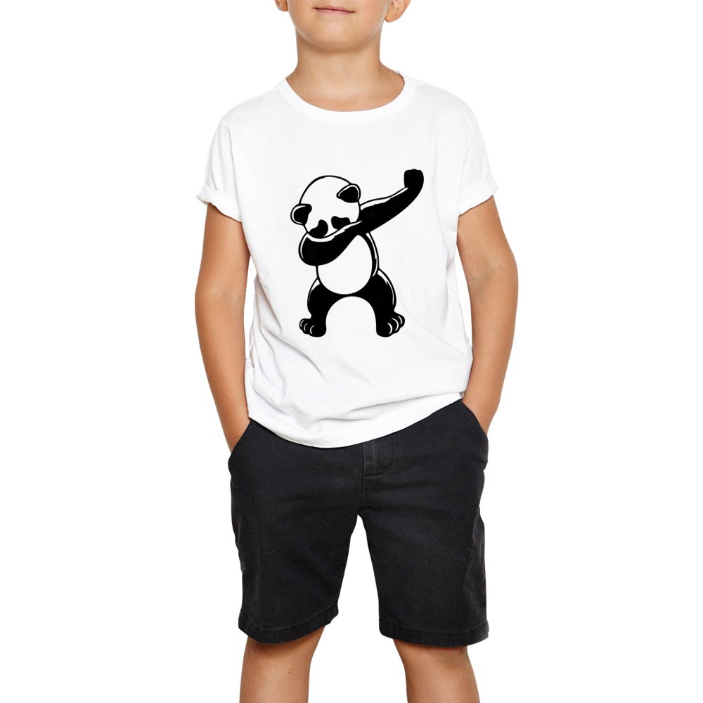 PowerpuffKids Dabbing Panda Tshirt (Boy/Girl) (7-8 Years)