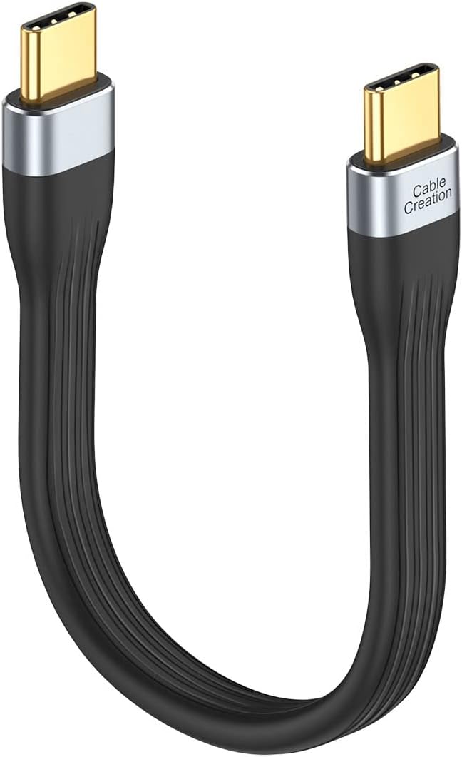 CableCreation Short USB C to USB C Charger Cable 15cm, USB2.0 USB C Cable 3A Fast Charging 480Mbps Data Transfer USB C to USB C Cable works with Android Auto, Power Bank, S22 S21 Pixel and more