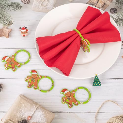 MWOOT Christmas Napkin Rings Set of 12 - Image 4