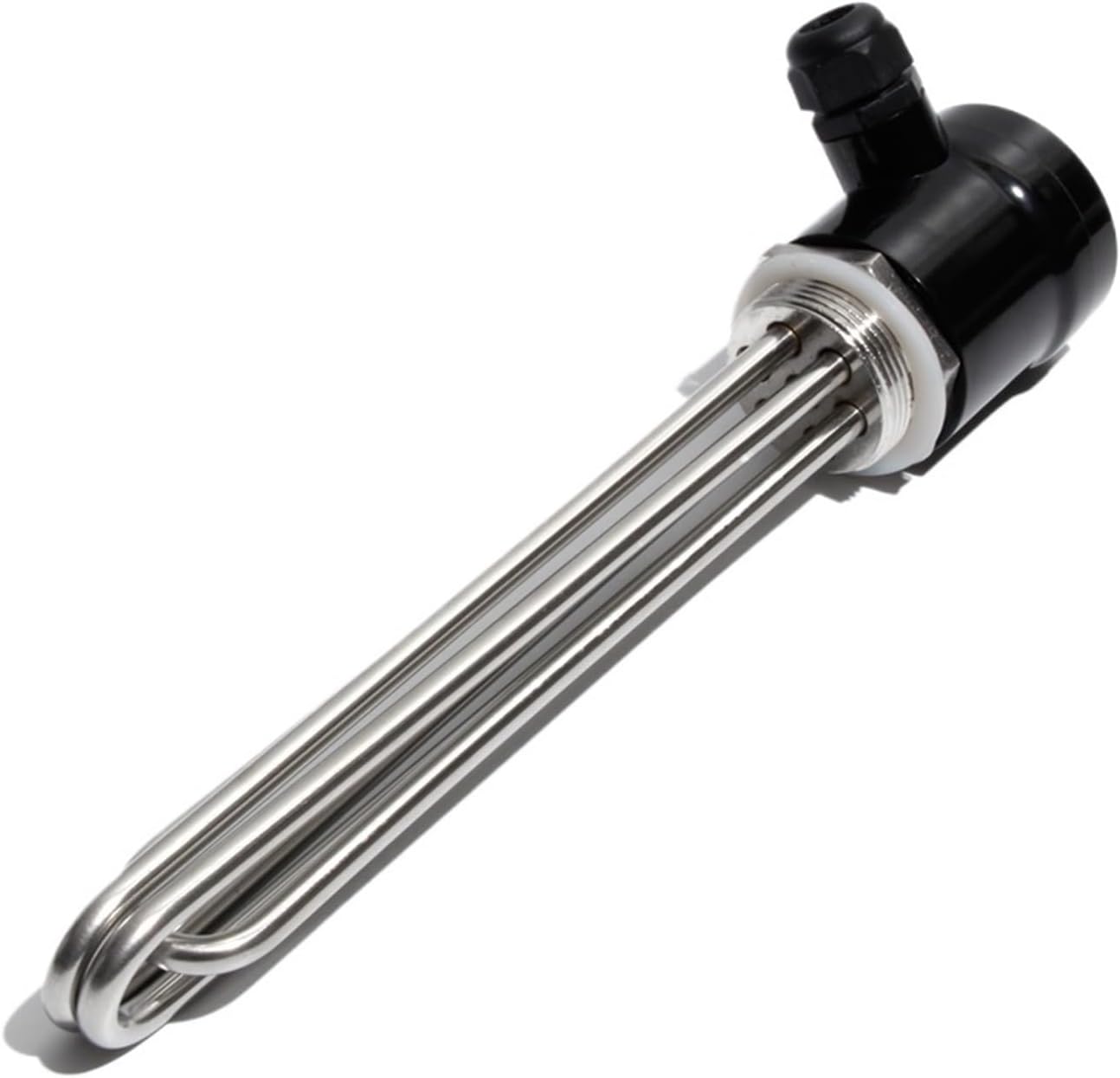 1Pcs DN40 1.5" BSPT Bakelite Cover Water Heating Element for Brewery and Distilling Machine with Ground Screw and Probe 220V/380V(380V,4.5KW 210mm DN40)