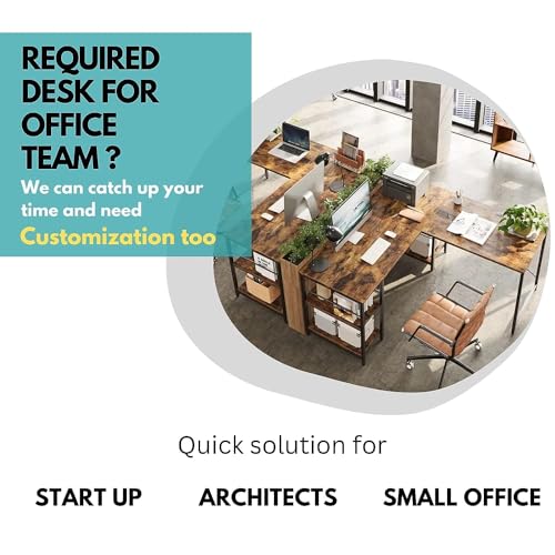 Image of TEKAVO Zon Movable Computer Study Table for Home Office with Wheels | Office Desk for Work | Workstation Table for Home (80L x 50W x75H cm) DIY Assembly
