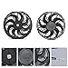 BETTERCLOUD Universal 14 Inch Black Slim Radiator Cooling Fan 12V 90W Push Pull with Mount Kit – Fits Radiators for Vehicles, Cars, Trucks