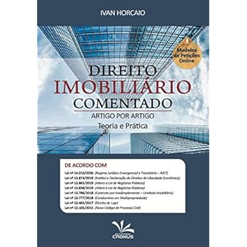 Capa do livro Direito Imobiliário Comentado Artigo Por Artigo - Teoria E Prática