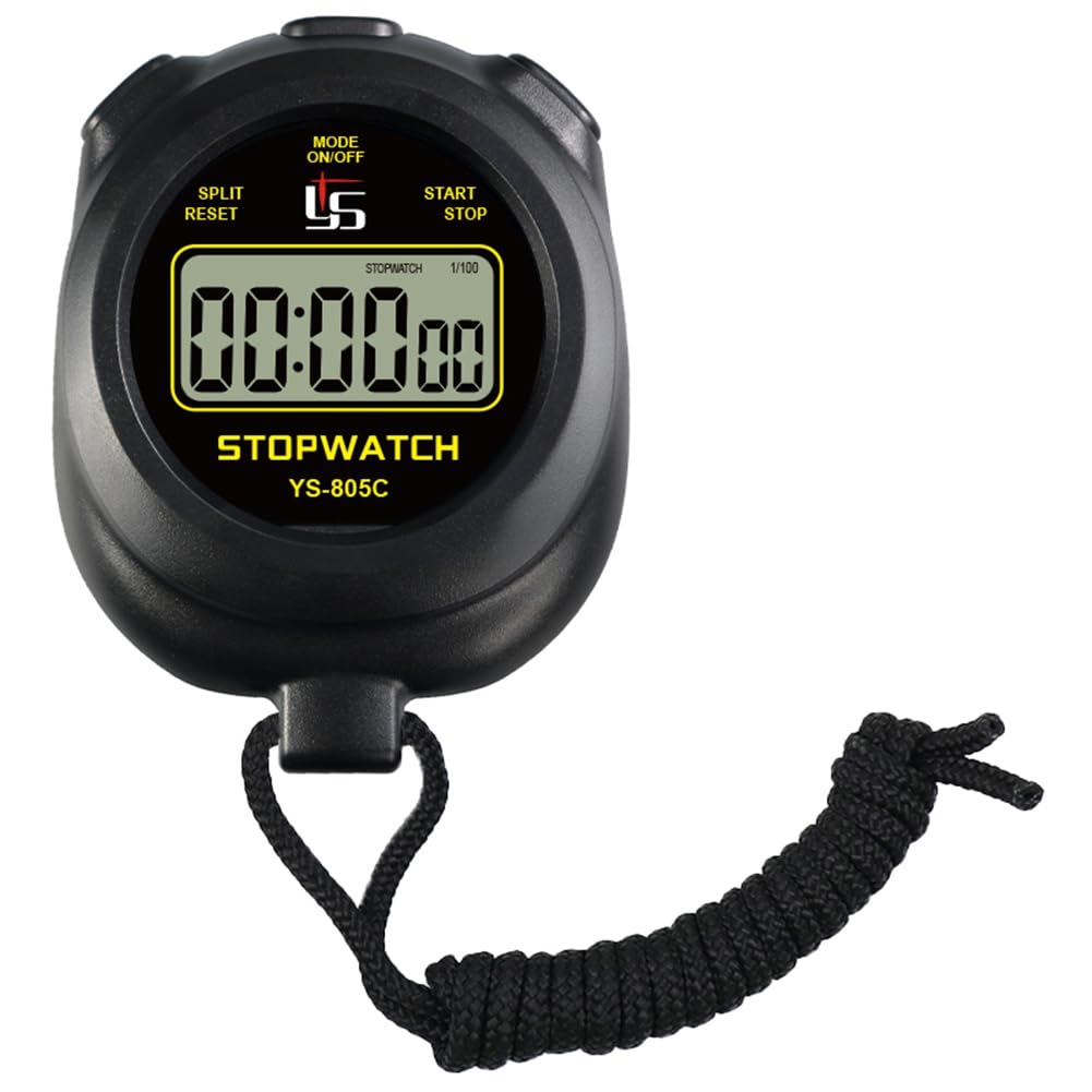 Hndhbfgrt Digital Stopwatch Timer Professional Handheld LCD Chronograph Sports Stopwatch Sports Training Kitchen Timer