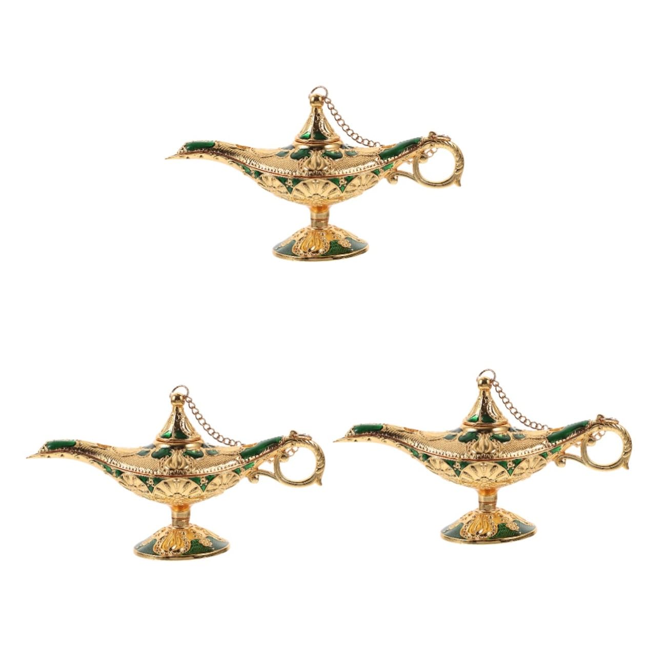 3pezzi Decorazione Intagliato Per Tavolo Elegante Adornamento Per Festa e Casa Lampada Vintage Per Ambienti Ristrutturati e Cerimonie