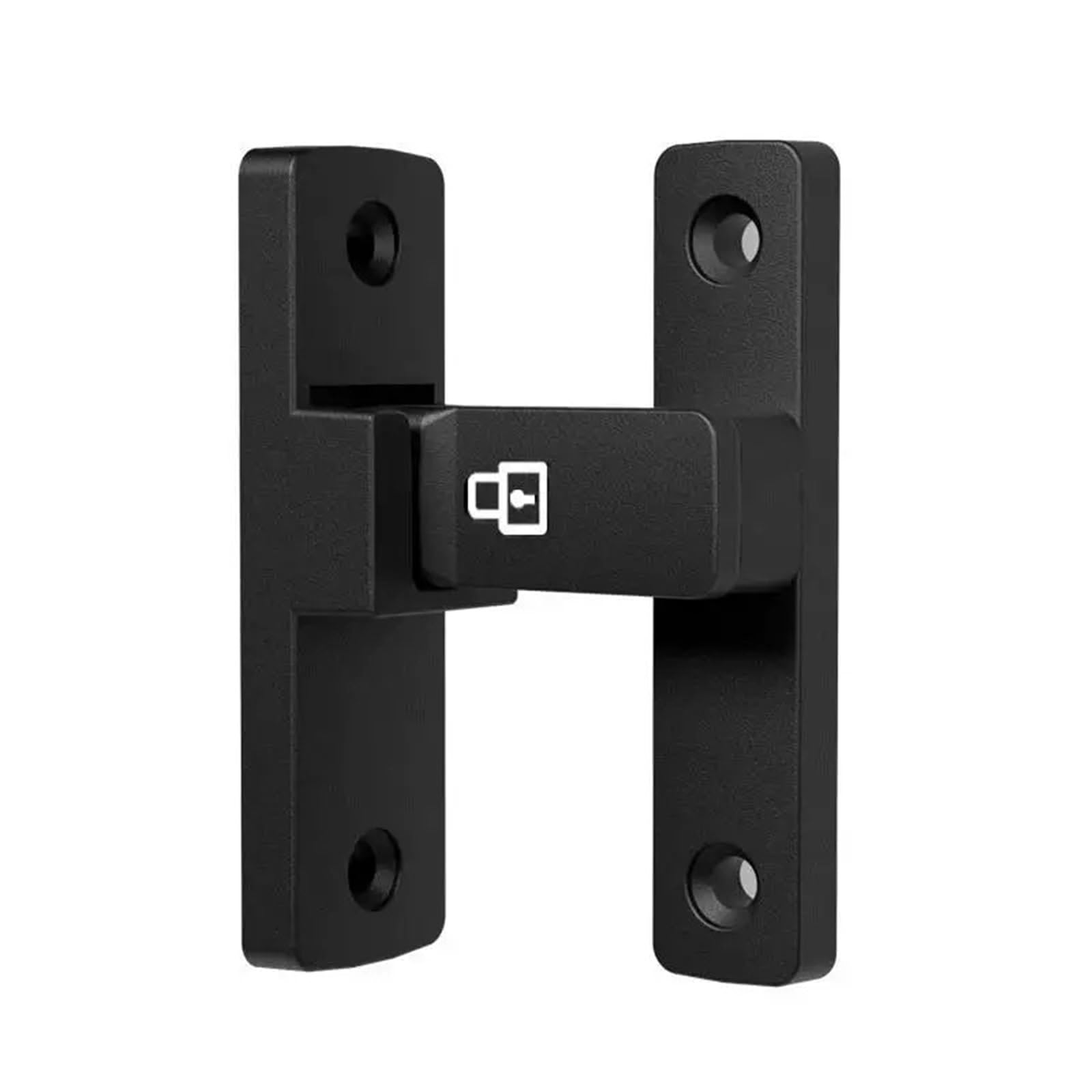 Pestillo de seguridad for interior, cerradura puerta sin perforar, hebilla corredera baño, a presión, habitación montada en superficie, 2 uds Para Cocina Baño