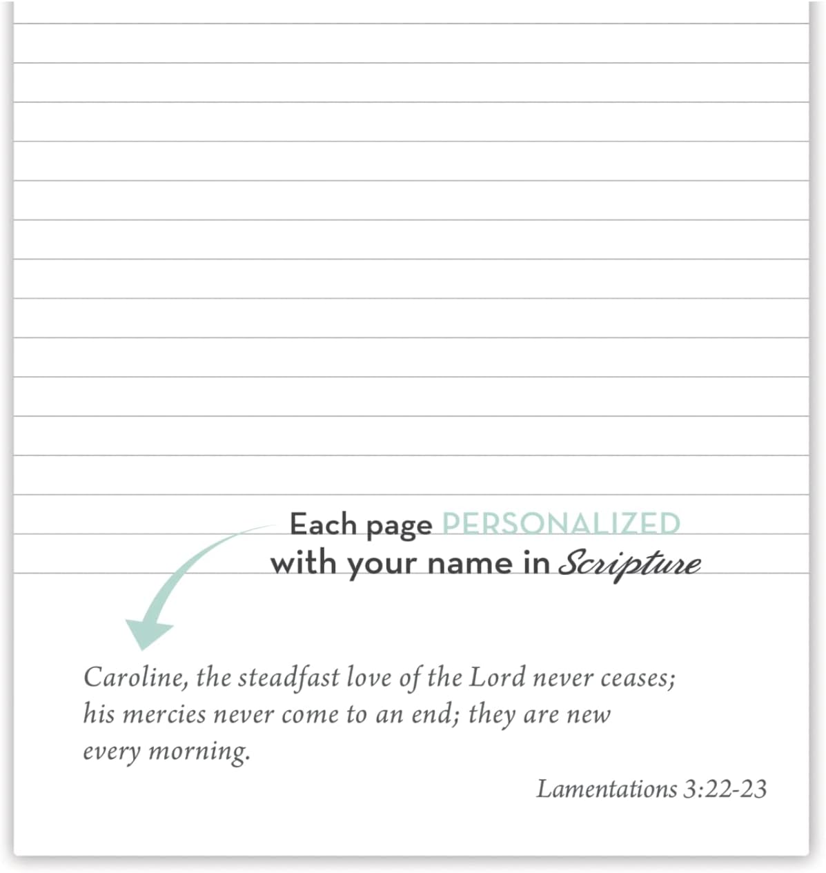 Paper Sunday Women's Personalized Scripture Journal - Bible Journal - Prayer Journal For Women - Daily Devotional Custom Journaling Notebook Diary (Sunflowers)