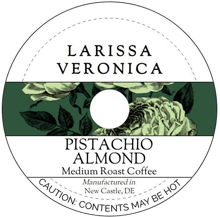 Pistachio Almond Medium Roast Coffee (Single Serve K-Cup Pods) (Gourmet, Naturally Flavored, Whole Coffee Beans) (12 pods, ZIN: 577256)