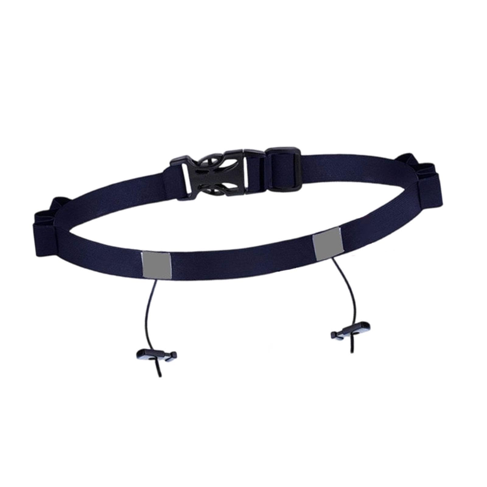 Triathlons Race Number Belt with Loop Adjustable Athletes Running Bib Holder Dark Blue-image-44