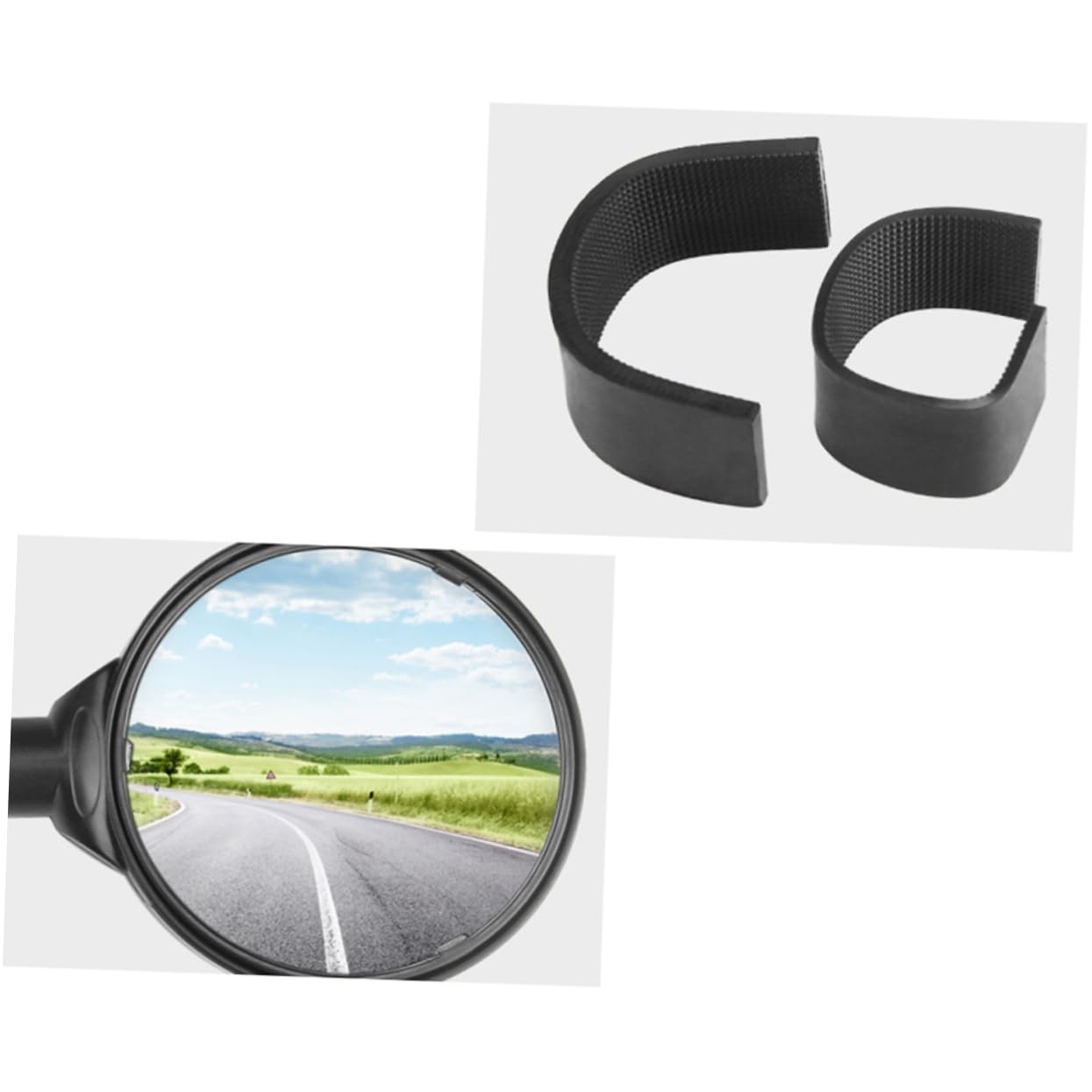 ifundom 2 Pezzi Specchietto Retrovisore Regolabile per Bici Bike Accessorio Manubrio con Angolo Visione e Installazione Facile