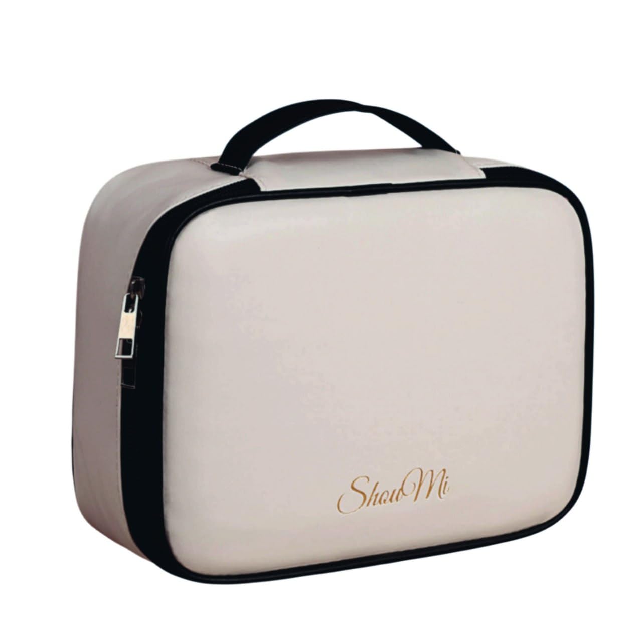 LADILA Extra Large Makeup Box for Girls,Makeup Box Vanity, Makeup Kit Pouch, Cosmetic Bag, Makeup Brush Organizer and Vanity Bag, Toiletry Jewellery Box Pack of 1 (PU Makeup Bag Black)-picture-18