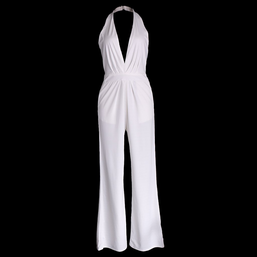 atorse ATORSE™ Women's Deep V Neck Sleeveless Wide Leg Loose Jumpsuits Rompers S-picture-52