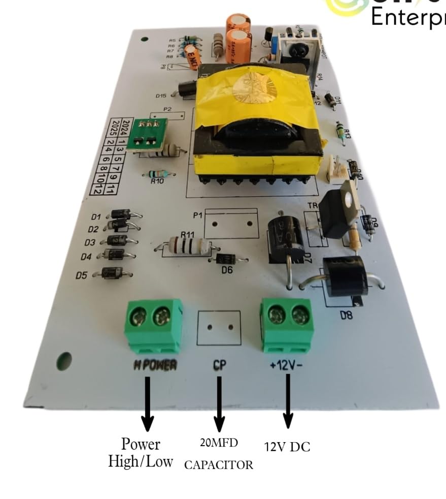 Image of Main PCB Card Mother Board Siren PCB Solar PCB Full KIT Circuit Zatka Machine Power Supply Electronic Kit for Solar Zatka Machine Kit Spareparts