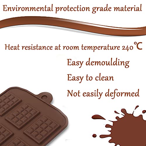 image for WSZBDR Silicone Break Apart Chocolate Mold, 12-Cavity Silicone Mini Re