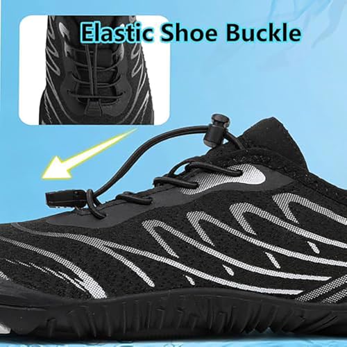 Zureto Miedziane buty uziemiające, buty trekkingowe dla kobiet i mężczyzn, wodoodporne, antypoślizgowe, komfortowe buty trekkingowe, H06Black, 44 EU