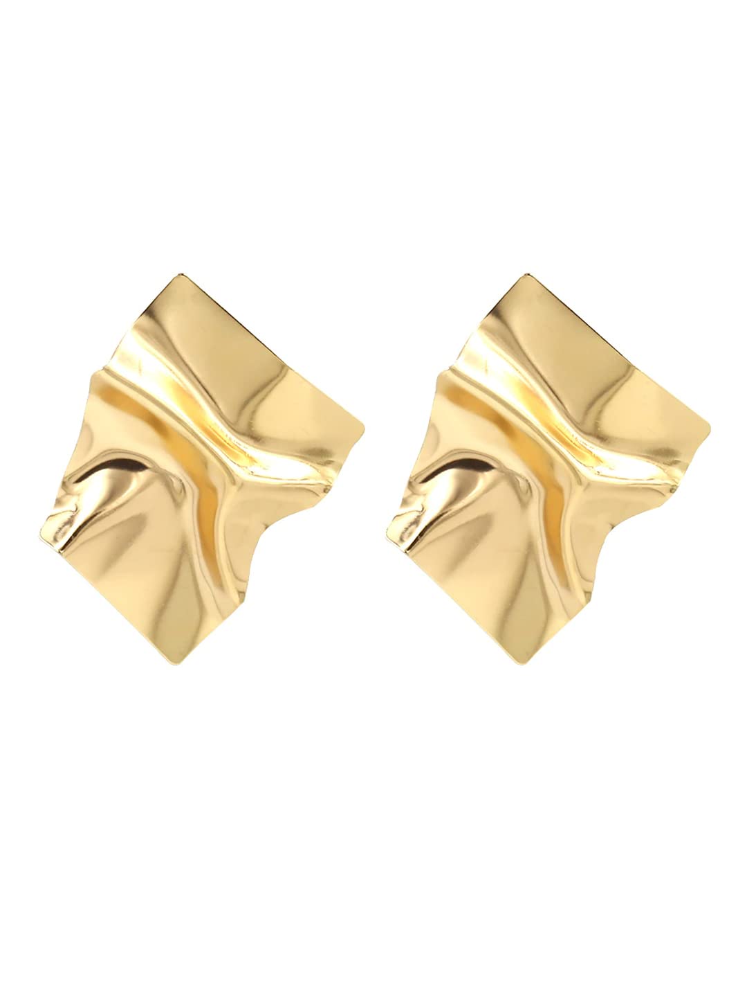 Yellow Chimes Stud Earring for Women Handcrafted Gold Plated Geometric Stud Earrings for Womens and Girls (B0BCGH4T52) Amazon Price History, Amazon Price Tracker