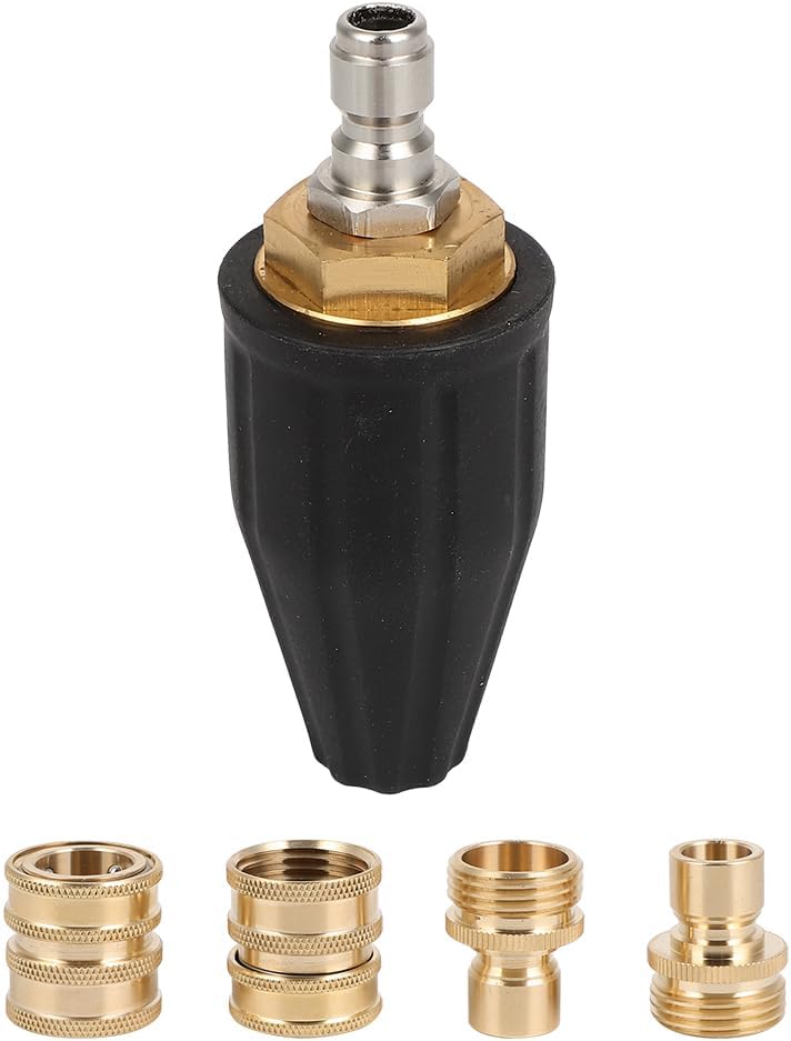 OCPTY Max. 5000 PSI Pressure Washer Nozzle 360° Rotating Spray Tips for Power Washer with 1/4 Quick Connector 4.0 GPM