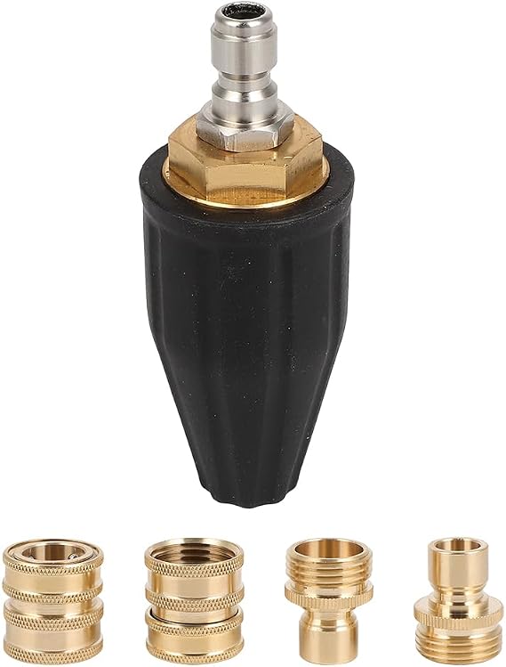 OCPTY Max. 5000 PSI Pressure Washer Nozzle 360 Rotating Spray Tips for Power Washer with 1/4 Quick Connector 4.0 GPM