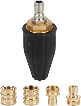 OCPTY Max. 5000 PSI Pressure Washer Nozzle 360 Rotating Spray Tips for Power Washer with 1/4 Quick Connector 4.0 GPM