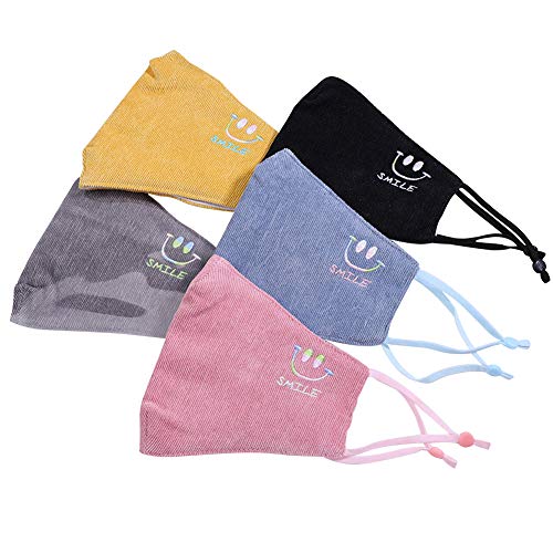 Preisvergleich Produktbild Alimagic Masken Student,Baumwolle Cartoon niedliche Mode gestickt dreidimensionalen hängenden Ohr Typ einstellbar waschbar Winter warm staubdicht Baumwollmaske1Stück 5cm