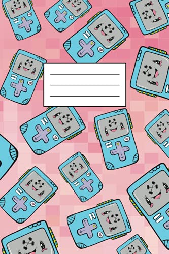Kawaii Gamer Composition Notebook: Cute Ruled Writing Journal 120 Lined Pages for Girls & Boys