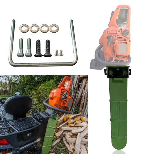 C CLINK Universal 20-Inch Chainsaw Holder for Tractor, ATV, UTV and Truck Mounting