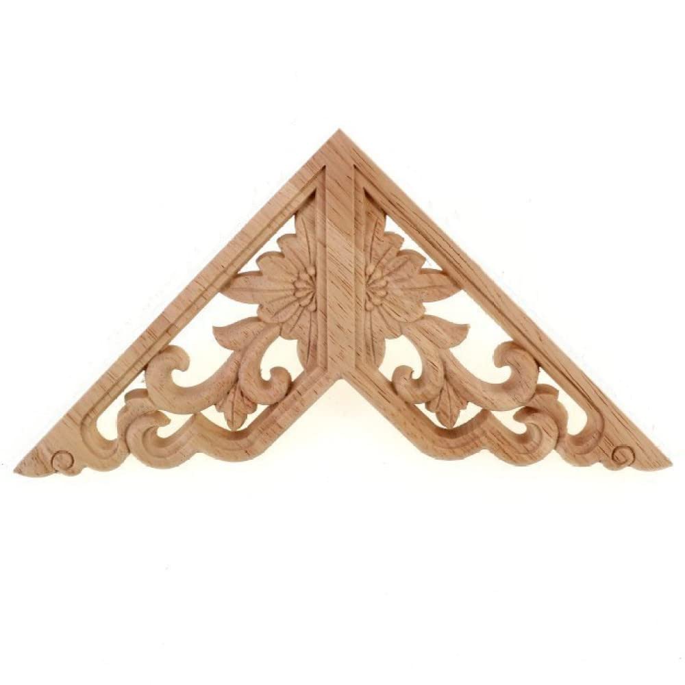 Applique en bois massif pour decoration florale de salon chaleureux 15cm