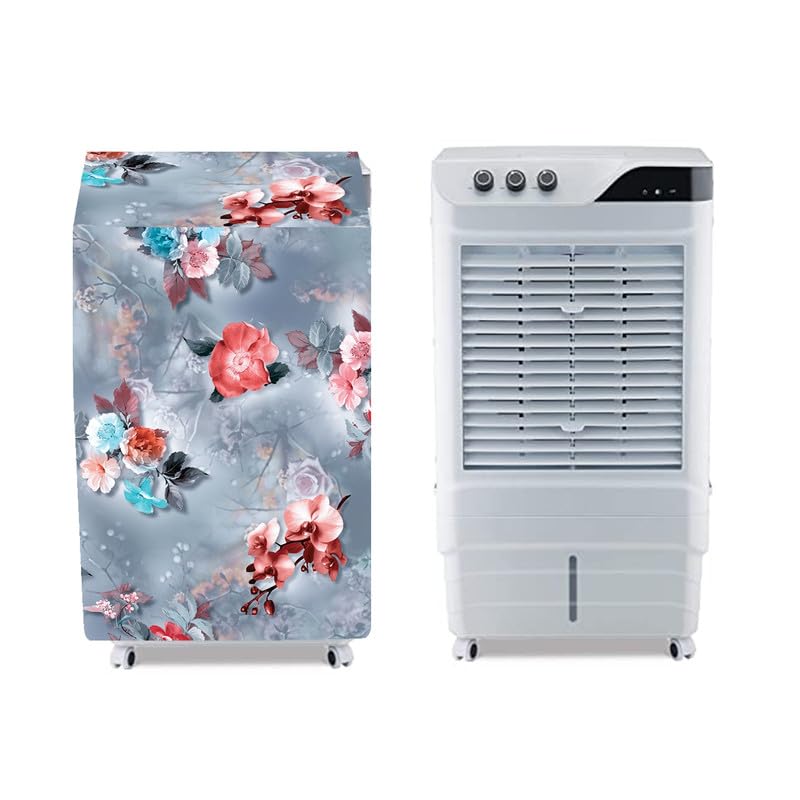 MAHAL CREATION Cooler Cover Compatible For Bajaj DMH65 Neo 65-Litres Desert Air Cooler Waterproof, Dustproof, Size (HxWxD) 111.76X52.07X69.85 Cm, Grey.