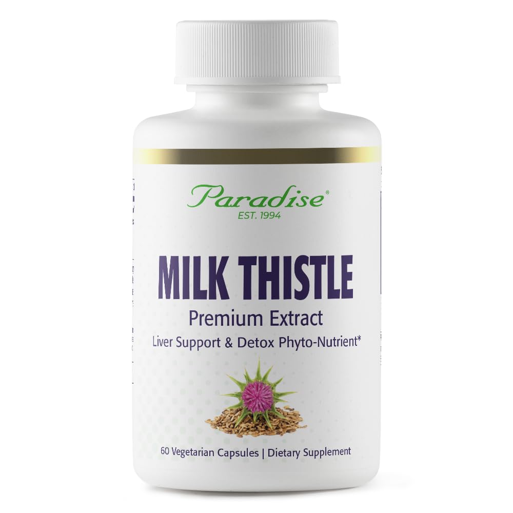 Paradise Herbs Milk Thistle Whole Spectrum Extract, 60 Capsules 60 Count (Pack of 1)