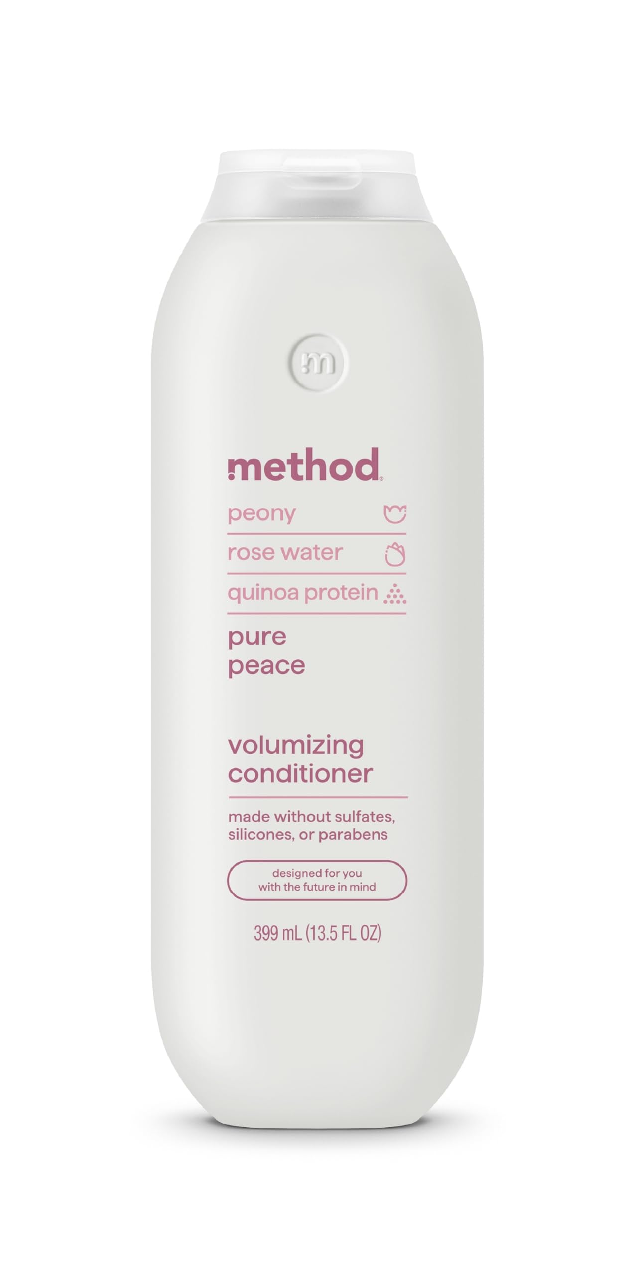 Volumizing Conditioner, Pure Peace with Rose, Peony, and Pink Sea Salt Scent Notes, Paraben and Sulfate Free, 13.5 oz (Pack of 1)