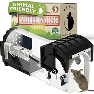 Motel Mouse – The Original Humane Mouse Trap for Indoors – Easy to Use, Child & Pet Safe Mousetrap – Reusable Live Mouse…