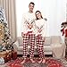DOUUCO Weihnachts Familie Pyjama Set, Passendes Weihnachten Schlafanzug Paar, Weihnachtspyjama Langärmelige Hose Christmas Nachtwäsche Winter Geteilter Home Partner Für Damen Herren Kinder