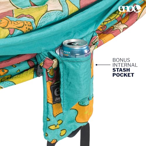 Image of ENO, Eagles Nest Outfitters DoubleNest Lightweight Camping Hammock, 1 to 2 Person, Special Edition Colors, ATC