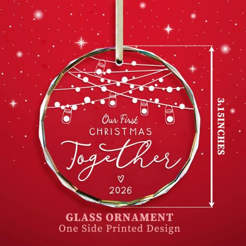 Image of Our First Christmas Together Ornaments 2026 Gifts for Couple Him Her