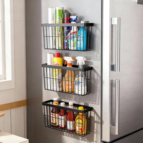 SleekStore Kitchen Cabinet Door Storage Box, Self Adhesive Wall...