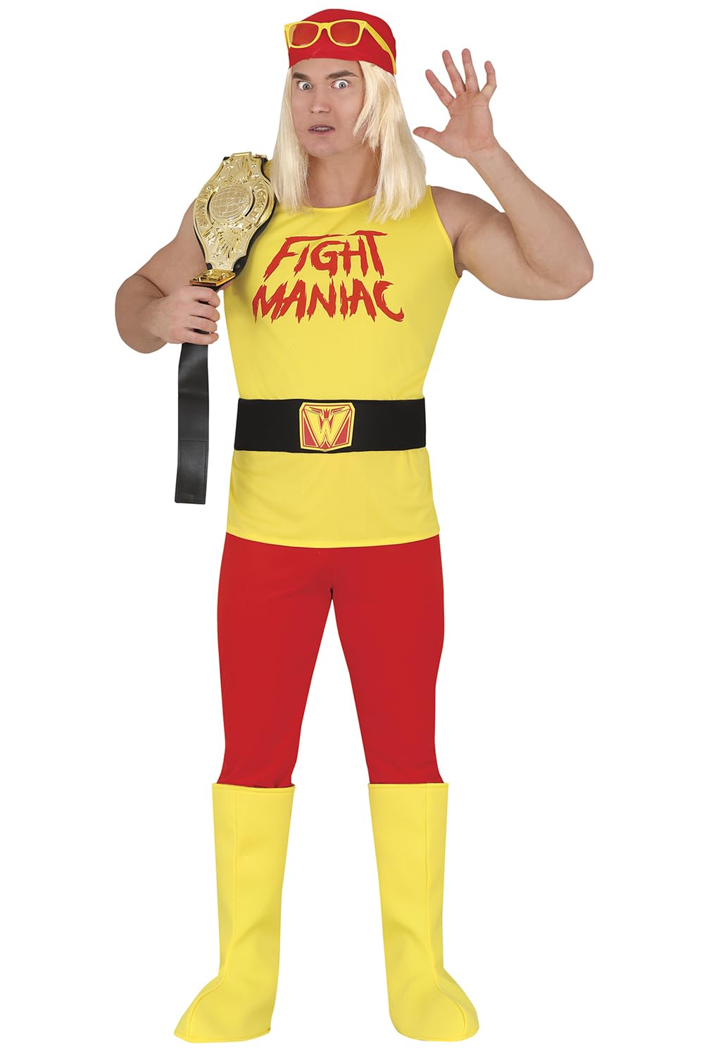 My Illusions Mens Wrestler Costume Adults Celebrity Fancy Dress Halloween Outfit