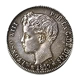 Ceca: Madrid Moneda Plata España 1849 1 Peseta Alfonso XIII