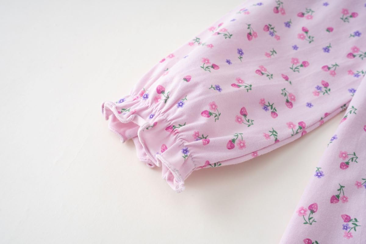 BANGSAUR Girls' Dress Set Cotton Sleepshirts, Heart Print Princess Daily Dress, 2-Pack Casual Dress Girl 3-12 Years - Image 6