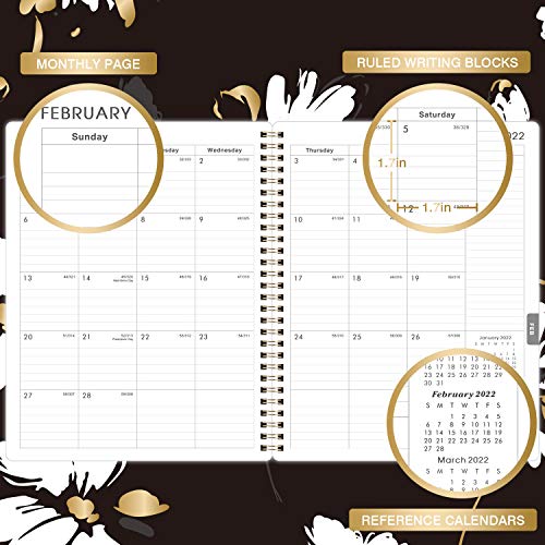 Kalender 2021-2022 - A5 afsprakenplanner van juli 2021 tot juni 2022, hardcover met binnenvak, 25,2 x 20,2 cm - Image 5