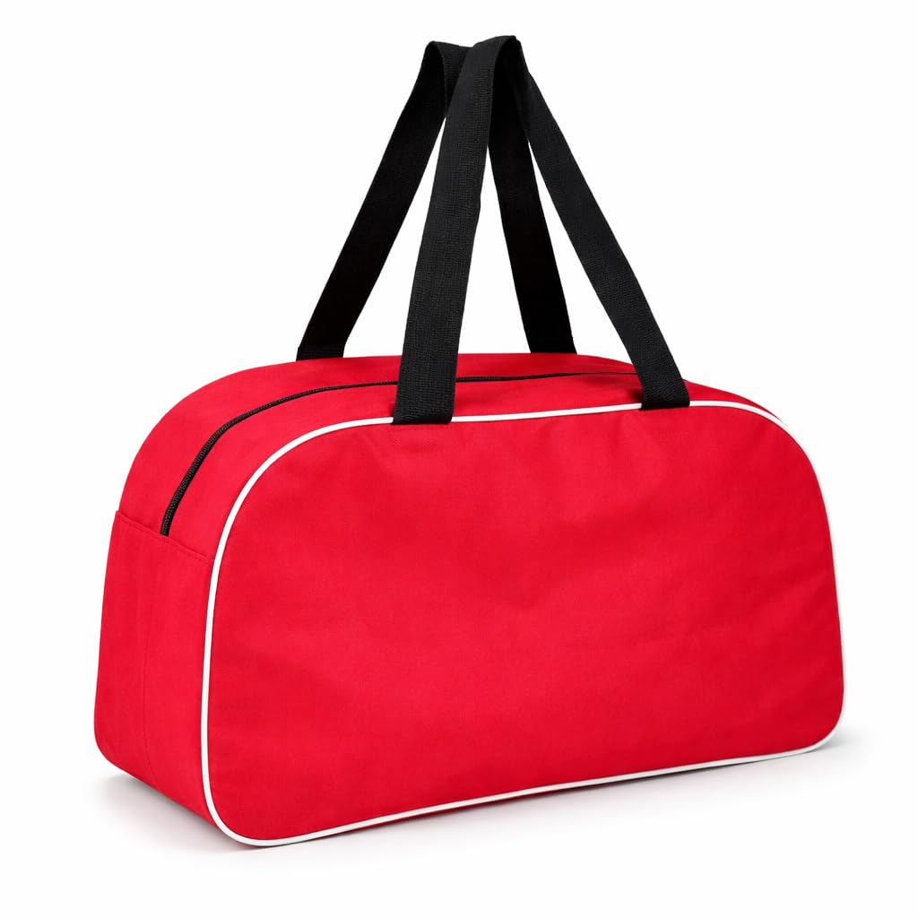 Primrose Travel Duffel Bag 25L | 18 Inch Lightweight Gym Bag | Spacious Main Compartment Luggage Bag | Weekend Travel Bag | Durable Carry Handles | for Men & Women | Red-image-42