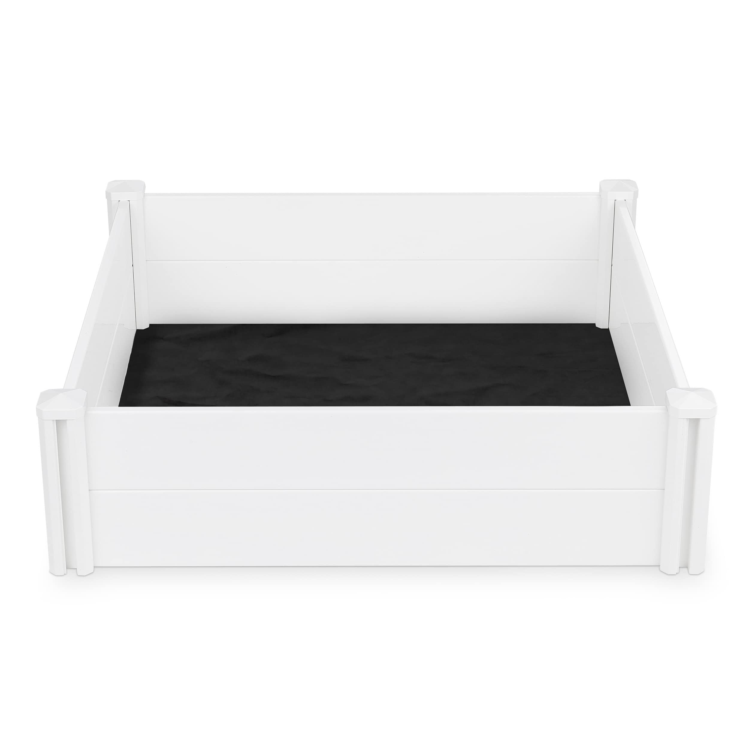 Buy White Vinyl Raised Garden Bed Bed Kit Elevated Ground er for