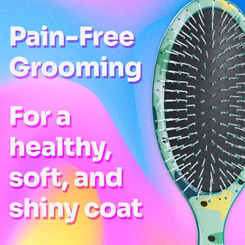 Wet Brush Pet Hair Brush, Large Dog Breed Detangler - Dog Camo, Multi - De-Shedding Comb and Dematting Tool for Grooming Long or Short Haired Dogs - Tangle-Free for Less Pulling & Tugging - Thumbnail 3